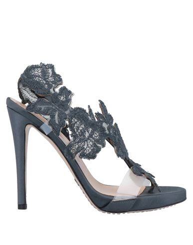 Ermanno Scervino Toe Strap Sandals In Blue