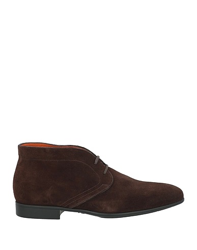 SANTONI Ankle boot Brown Leather