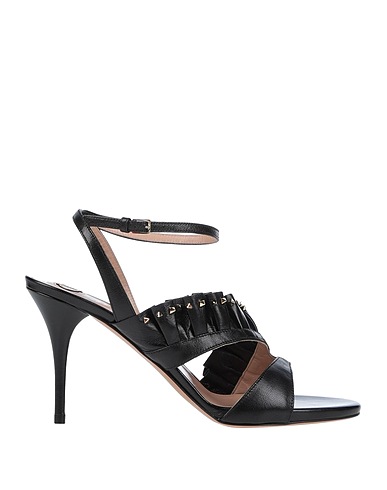 VALENTINO GARAVANI Sandals Black Leather
