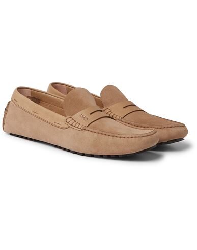 Hugo Boss Loafers In Camel