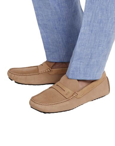Hugo Boss Loafers In Camel