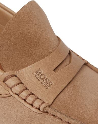 Hugo Boss Loafers In Camel