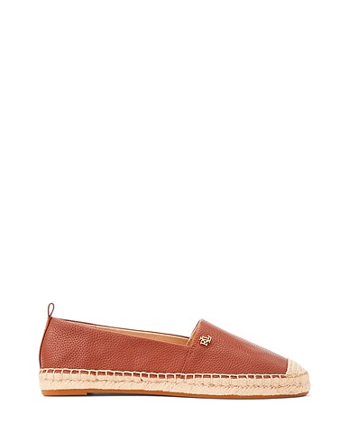 LAUREN RALPH LAUREN Espadrilles Marron Cuir