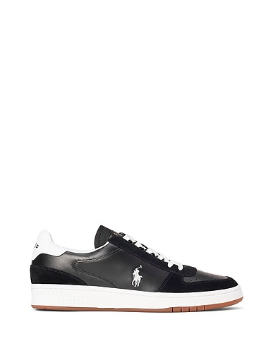 POLO RALPH LAUREN Sneakers COURT LEATHER & SUEDE SNEAKER
 Nero Pelle