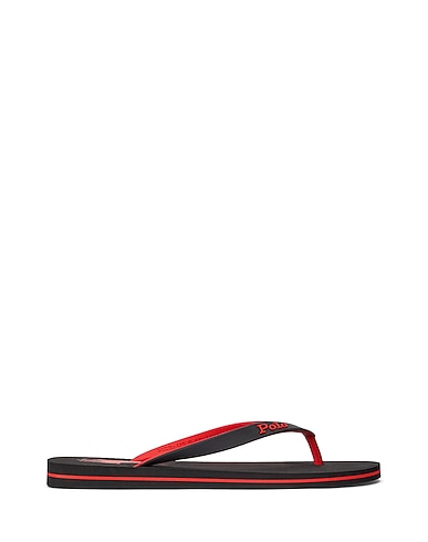 POLO RALPH LAUREN Tongs BOLT PONY FLIP-FLOP
 Noir Caoutchouc