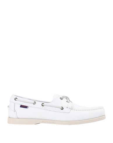 Sebago Docksides Portland Boat Shoes In White
