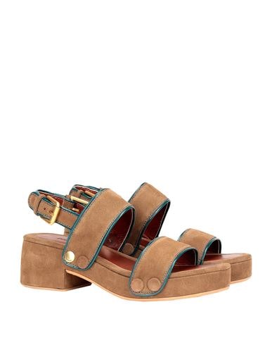 Shop See By Chloé Galy Woman Sandals Brown Size 8 Soft Leather