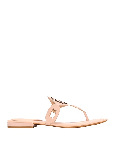 LAUREN RALPH LAUREN Flip flops AUDRIE BURNISHED LEATHER SANDAL
 Light pink Leather