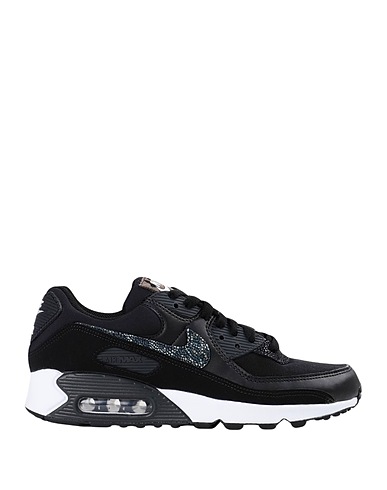 NIKE Sneakers AIR MAX 90
 Black Leather, Textile fibres