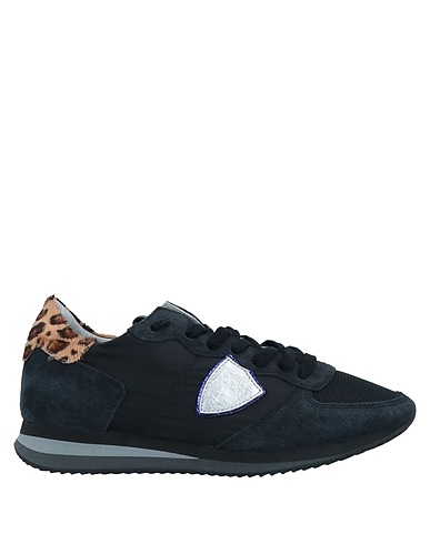 PHILIPPE MODEL Sneakers Black Leather, Textile fibers