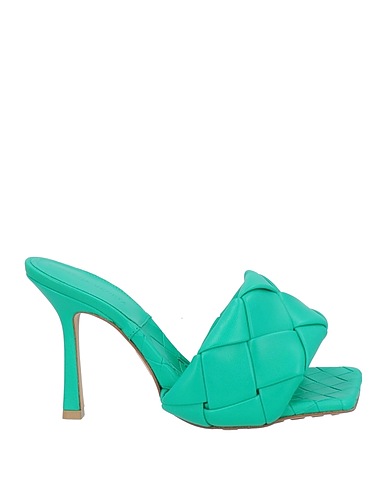 BOTTEGA VENETA Sandals Emerald green Soft Leather