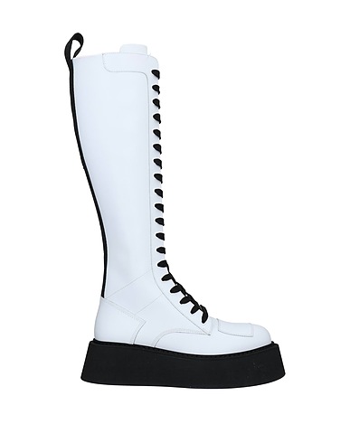 GCDS Boots White Leather
