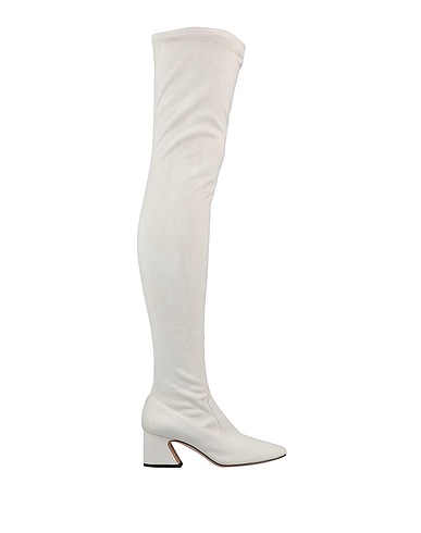 ALBERTA FERRETTI Bottes Ivoire Fibres textiles