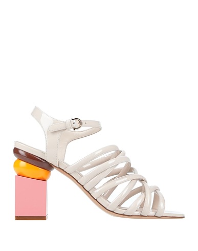 FERRAGAMO Sandals Beige Calfskin