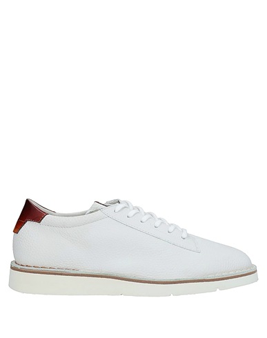 SANTONI Laced shoes White Leather