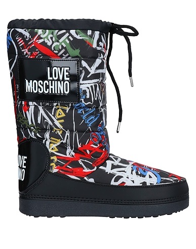 LOVE MOSCHINO Boots Black Textile fibres