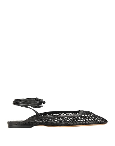 8 by YOOX Footwear WOVEN SQUARE TOE LACE-UP MULE
 Black 50% Polyester, 50% Goat skin