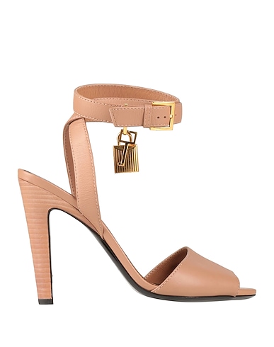 TOM FORD Sandals Blush Calfskin, Brass