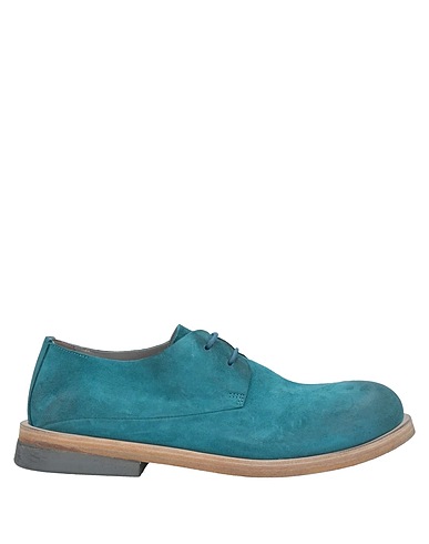 MARSÈLL Laced shoes Deep teal Soft Leather