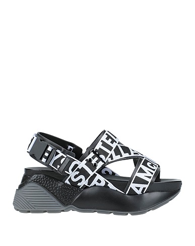 STELLA McCARTNEY Sandals Black Textile fibres