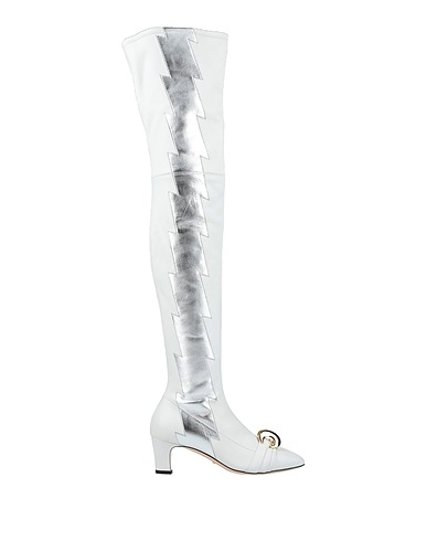 GUCCI Boots White Soft Leather