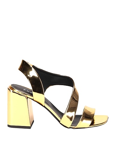 FURLA Sandals FURLA BLOCK  SANDALS
 Gold 100% Polyurethane