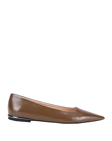 FURLA Ballet flats FURLA CODE BALLERINA
 Khaki 100% Leather