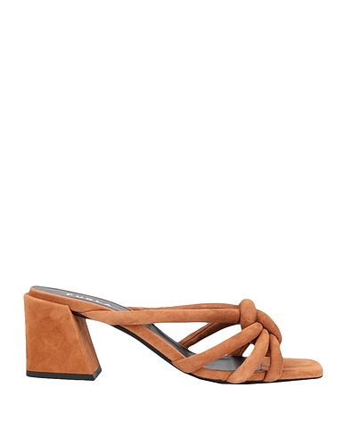 FURLA Sandals FURLA ESSENTIAL SANDAL 
 Camel 100% Leather
