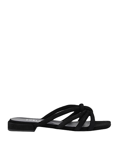 FURLA Sandals FURLA ESSENTIAL SANDAL 
 Black 100% Leather