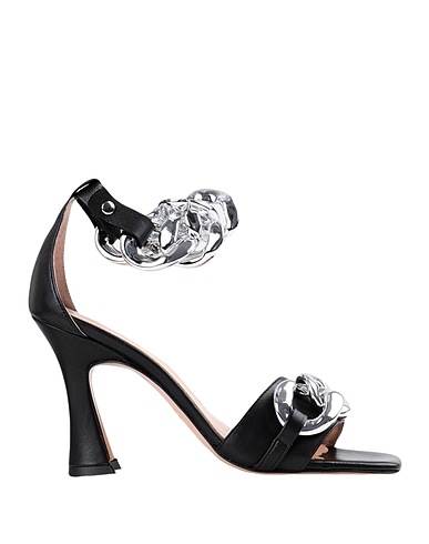 BIANCA DI Sandals Black Leather