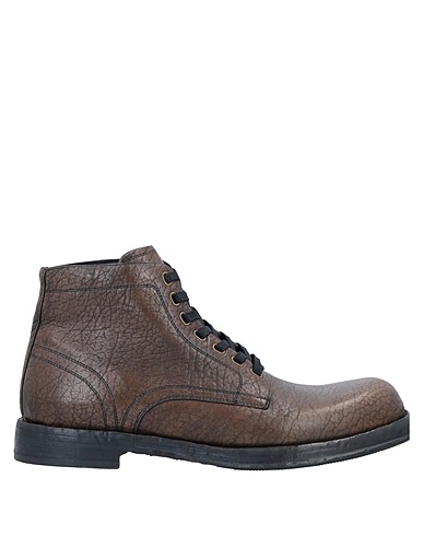 DOLCE&GABBANA Ankle boot Dark brown Leather