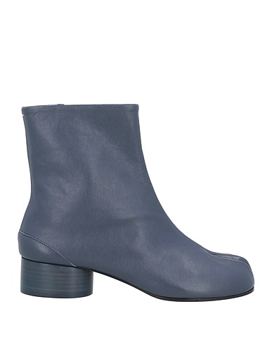 MAISON MARGIELA ショートブーツ ブルーグレー 革（なめし加工）