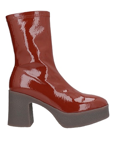 NOA HARMON Ankle boot Brown Textile fibres