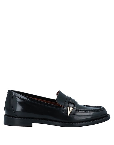 L' AUTRE CHOSE Loafers Black Soft Leather
