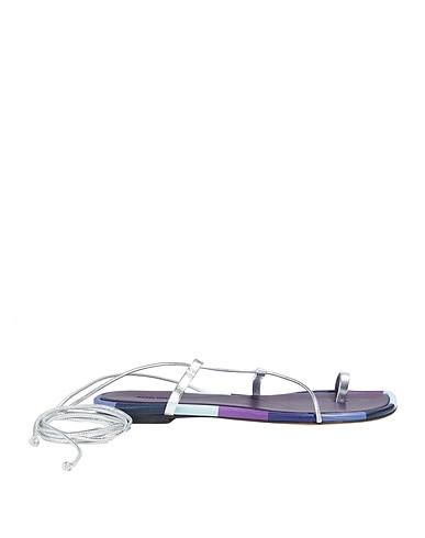 ISABEL MARANT Flip flops Silver 100% Goat skin