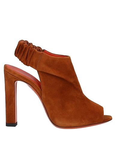 SANTONI Sandals Brown Soft Leather