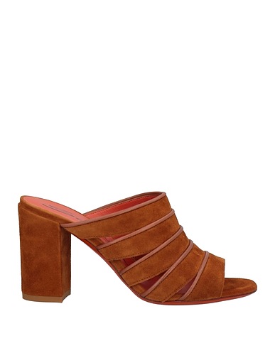 SANTONI Sandals Camel Leather