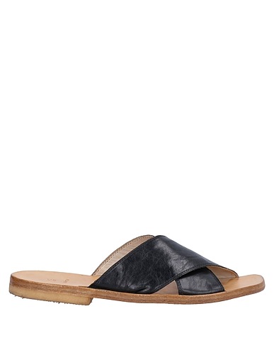 MOMA Sandals Black Leather