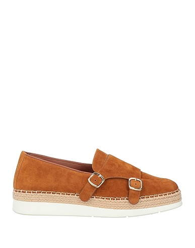 SANTONI Loafers Tan Leather