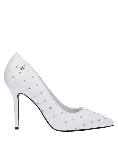 LIU •JO Pump White Textile fibers