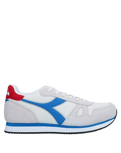 DIADORA Sneakers Light grey Leather, Textile fibers