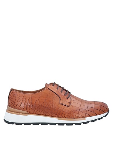 ANGELO PALLOTTA Laced shoes Tan Leather