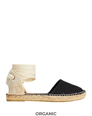 8 by YOOX Espadrilles Poveda Textil
 Black 100% Organic cotton
