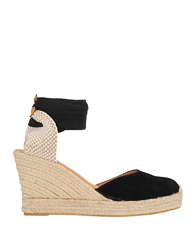 8 by YOOX Espadrilles Noir 100% Cuir de veau
