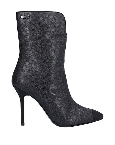 LIU •JO Ankle boot Black Textile fibres