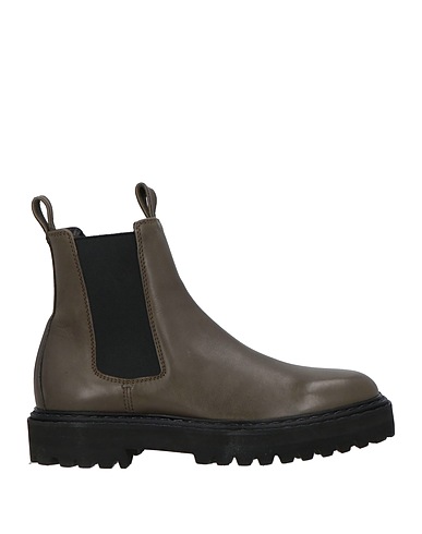 OFFICINE CREATIVE ITALIA Ankle boot Dark green Soft Leather
