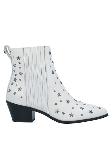 LIU •JO Ankle boot Ivory 80% Cow leather, 20% Polyester