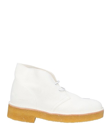 CLARKS ORIGINALS Ankle boot White Leather