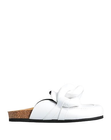 JW ANDERSON Mules and clogs White Rubber, Soft Leather