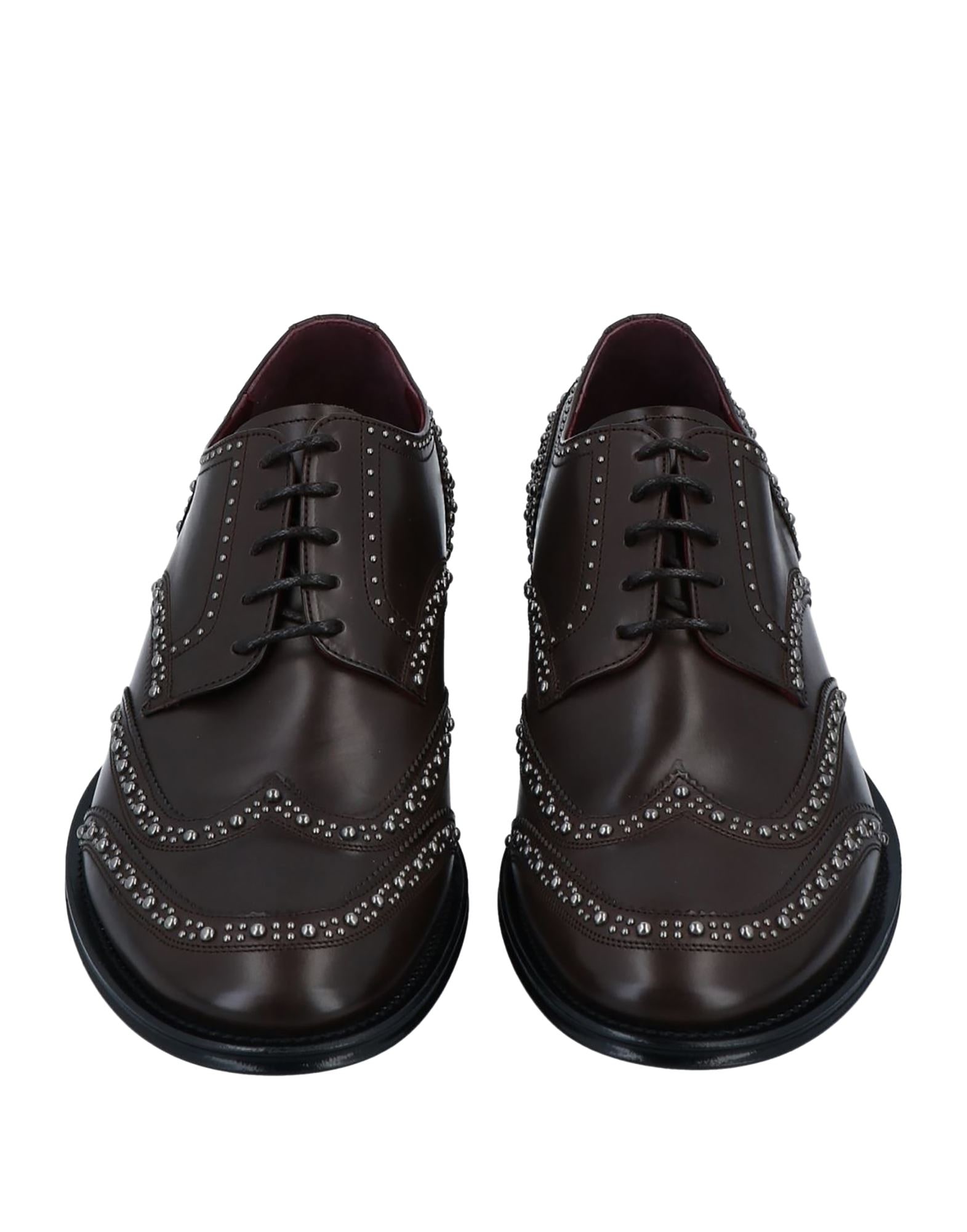 Dolce&Gabbana レースアップ ポインテッドトゥ ブラック サイズ8 YOOX Online Fashion Design Shopping